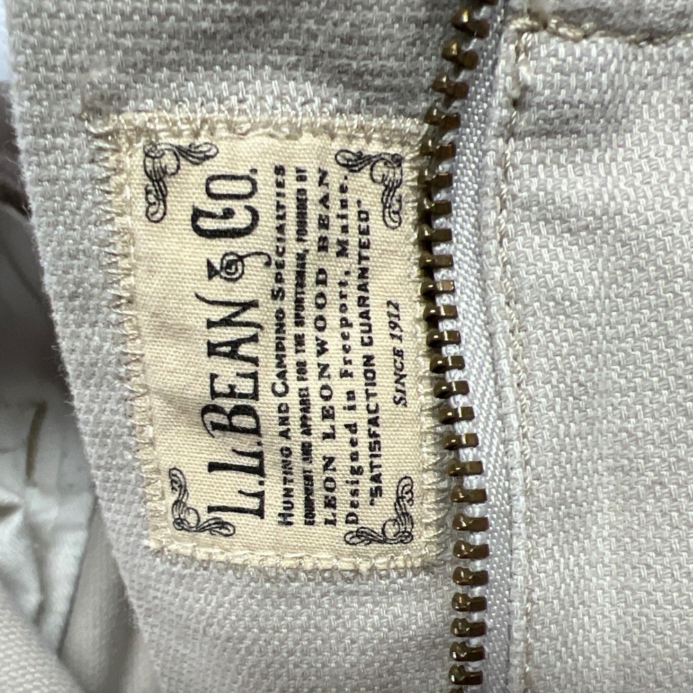 L.L. Bean Twill Cargo Pants Women's 16 Petite Beige Khaki Hiking‎ Outdoor - Picture 6 of 9